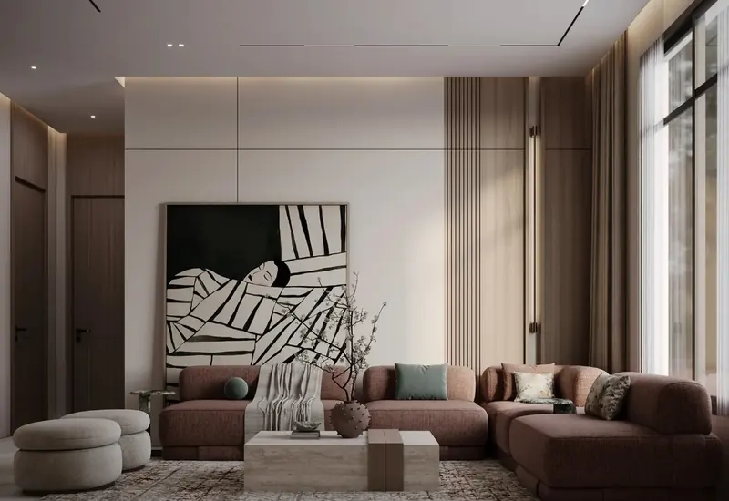 Acarkent Villa projesi, salon — görsel 6