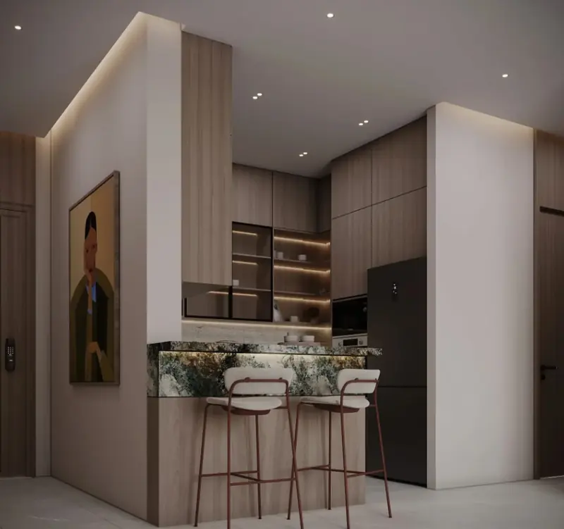 Acarkent Villa projesi, salon — görsel 11