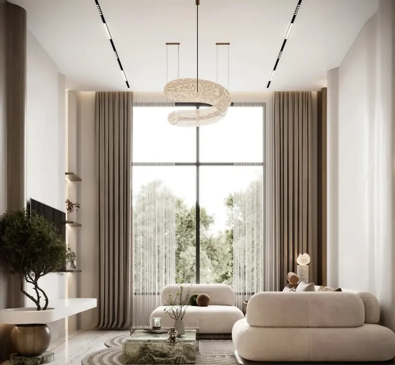 Beytepe Villa projesi, salon — görsel 14