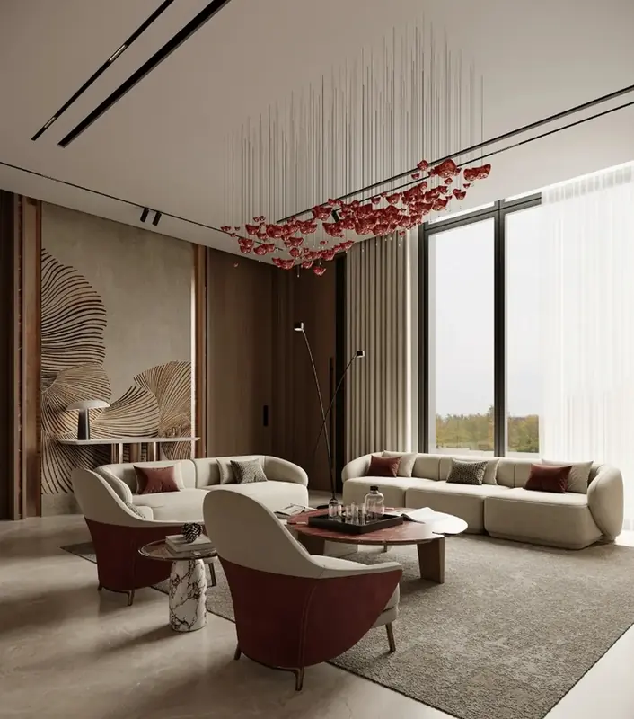 Uskumruköy Villa projesi, salon — görsel 15