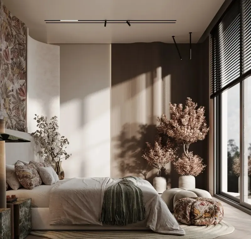 Uskumruköy Villa projesi, yatak odası — görsel 49